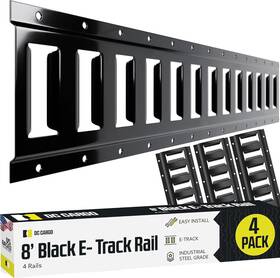 Dc Cargo Mall 313114167133 E Track Tie Down Rail Kit 8ft 4 Pack For Garages Vans Trailers