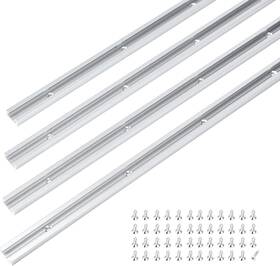 Direct 445028561561 T Track 48 Inch With Wood Screws- Double-cut Profile Aluminum T-track Predrille