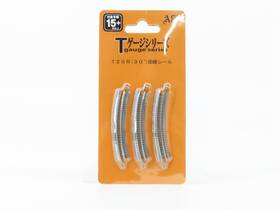 120r Eishindo 527998060138 T Gauge 1/450 Scale Ace Cap 30 Curved Track 3-pack