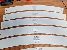 747-6547 Ez Model Railroading.com Ho Scale Radius And Turnout Sub Roadbed Templates 15 In # Very Useful
