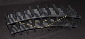 Eztec 019071372848 Lot Of 8 Curved Tracks Scientific Toy G-gauge Train North Pole Express