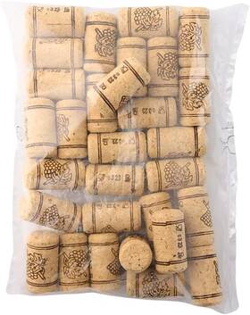 Fastrack 705353953347 Bag Of 30 #8 Straight Wine Corks For Bottles 7/8 Inch X 1-3/4 Beig