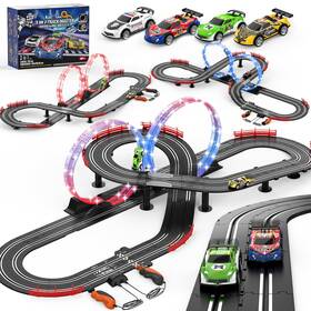 No.a51-10a Fedonak Slot Car Race Track Set Electric Powered Dual Racing