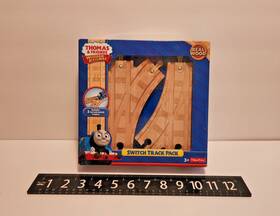 Y4473 Fisher-price A119 Vintage Htf 2013 Thomas And Friends Wooden Switch Track Pack