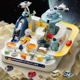 T805a Fistone Kids Race Track Car Adventure Toy For Toddlers Spaceship Puzzle Rail C