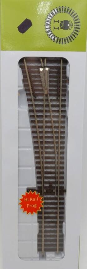 Sst23304 Fox Valley Models S Scale Train And Track Lh #5 Turnout/hr Hi Rail Frog