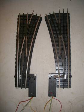 080-rc Gargraves Pair Of O Gauge O80 Inch Phantom Left And Right- Remote Control Switches