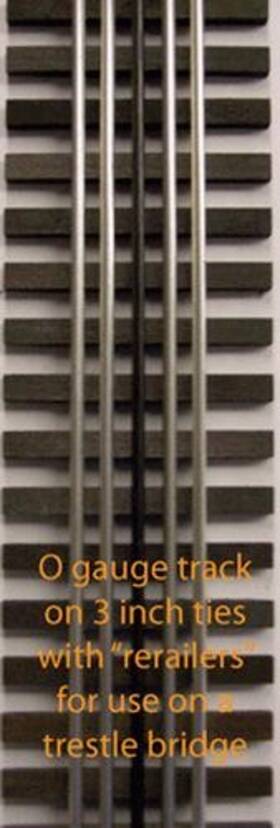 101-trestle Gargraves O 3 Rail Phantom Tinplate 37 Inch 5rail Trestle Track