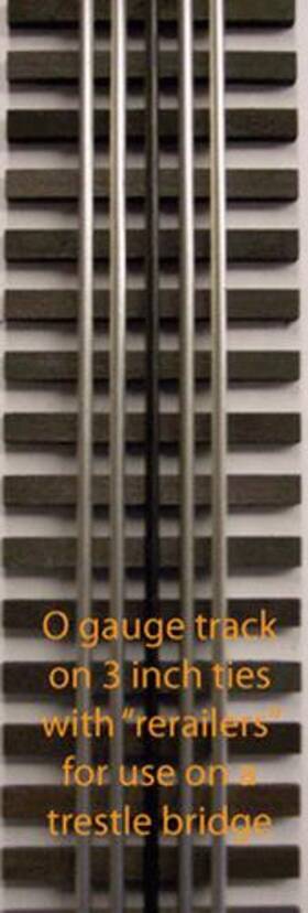 102-trestle Gargraves O Phantom Stainless 37 Inch Wood Tie 5-rail Trestle Track