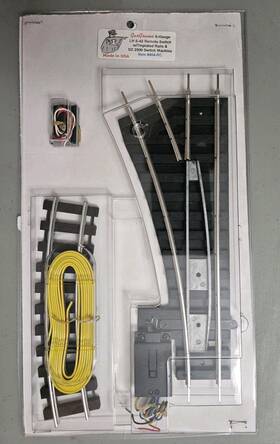404-rc Gargraves S Gauge #404-rc Left Hand S-42 Remote Switch With Tinplate Rails - New