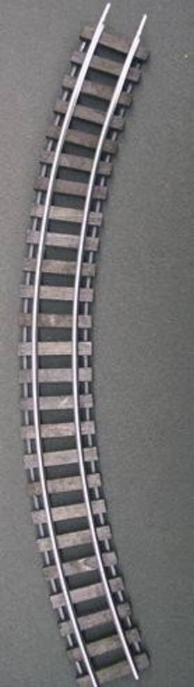 72-402sw Gargraves S Gauge Stainless 72 Inch Curve Wood Tie Sectional Track
