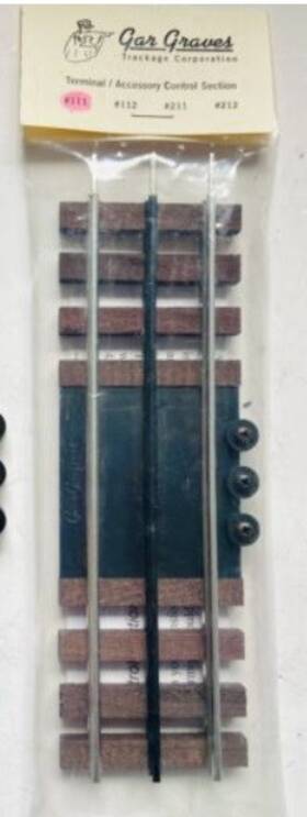 Gargraves 858461000325 111 O Gauge 3 Rail Phantom Tinplate Terminal/remote Control Section