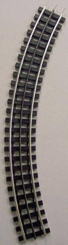 89-102s Gargraves Bto O Phantom Stainless 89 Inch Curve Plastic Tie Sectional Track