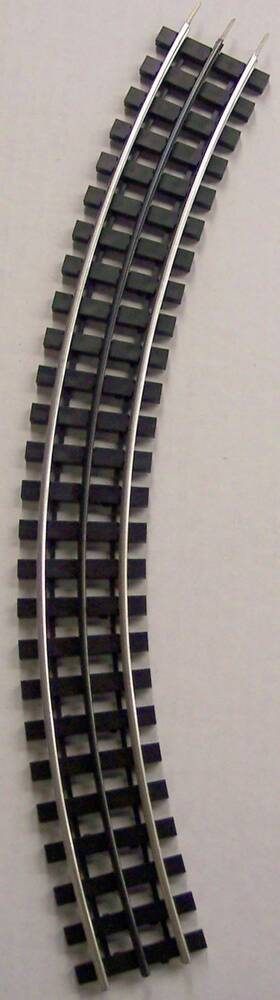 Mu-101-72 Gargraves O Phantom Tinplate 72 Inch Makeup Curve Wood Tie Sectional Track