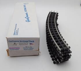Wt-32-101 Gargraves O 3 Rail Phantom Tinplate 32 Inch Curve Sectional Track 8 Ln