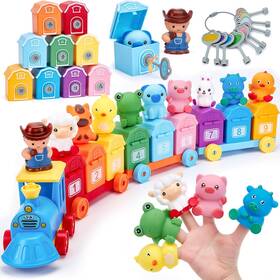 1148a Hahaland Toddler Learning Toys For 2 3 Year Old Boy Girl - Counting Matching &