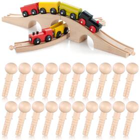 Hanaive Te-hanaive-3745 20 Pieces Replacement Pegs For Wooden Train Track 4.8mm Diameter Leng