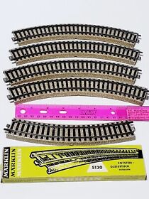 5130 Ho Scale Train Track Marklin Curved 4 8 1 7 7inch With Radio Suppressor Lot6
