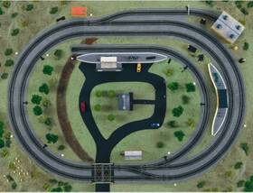 R771 Hornby Midimat Printed Paper Train Set Track Mat Oo Gauge. New Us Listing