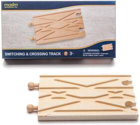 50922  Inc. Switching And Crossing Wooden Train Track Advanced Expansion Compati