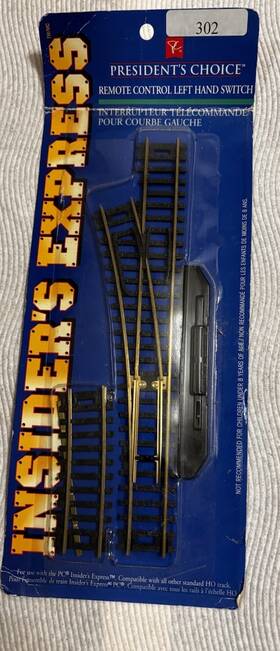 Insiders Express 060383125554 302 Brass Left Hand Manual Ho Scale Switch - New 2 T