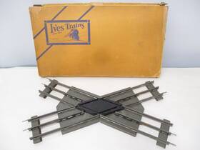 X6413 Ives 1854 Crossing Track 45 Degree Boxed Prewar Standard Gauge
