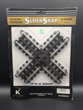 K-0760 K-line 040369090236 O Gauge Supersnap 90 Degree Crossover Track Section New