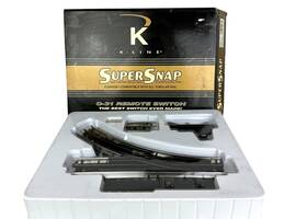 K-0764 K-line 040369190332 Super Snap O-31 Right Hand Remote Switch Track