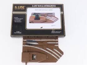 3-rail K-line 040369690375 O Gauge Manual Control Right Hand Switch Track 27 Inch Curve
