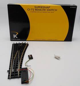 6-21400 K-line O Supersnap 72 Inch Right Hand Remote Switch Turnout No Ex/box