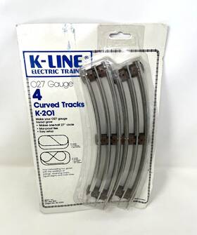 K-0201 K-line Electric Trains O27 Gauge 4 Curved Tracks K-201 New