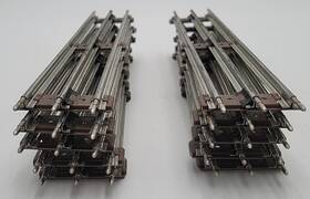 K-0232 K-line O Scale O-27 Tubular Straight 8-3/4 Inch Track Sections 10