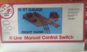 K-274 K-line O27 42 Inch Dia Right Hand Manual Switch Tested Works ...ships Free