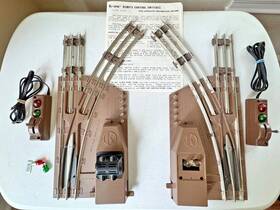 K-line K-275 K-276 2 K-line O-27 Gauge Remote Control Switches-left&right-42 Inch Diameter With 1 Box -vgc