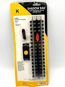 K-0635 K-line K0635 O Gauge Shadow Rail 10 Inch Remote Uncoupling Track Section New Sealed