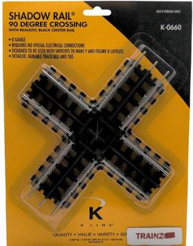 K-line K0660 K-line K-0660 O Gauge Shadow Rail 90 Degree Crossover