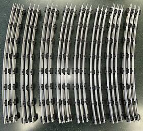 3-rail K-line K323 O Gauge 96 Inch Curved Tinplate Tubular Track 16 Pieces