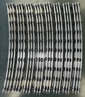 3-rail K-line K324 O Gauge 120 Inch Curved Tinplate Tubular Track 16 Pieces