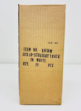K636w K-line O White 10 Inch Straight Track 10pcs Christmas Girls Set New Sealed