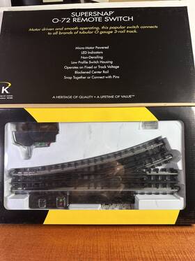 6-21399 K-line Lionel O Scale 0-72 Supersnap Remote Switch
