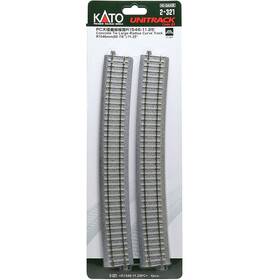 2-321 Kato Concrete Tie Large-radius Curve Track - R1546mm 4 Ho Scale