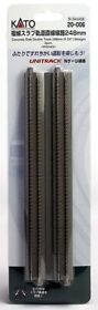 20-006 Kato N 9-3/4inch Ground Level Concrete Double Straight Unitrack Pack Of 2