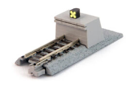 20-063 Kato N 2-5/6inch Style A Unitrack Concrete Illuminated Bumper Track 10