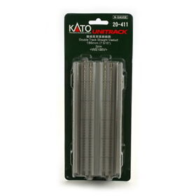 20-411 Kato N 7-5/16inch Double Straight Viaduct Uni Track Pack Of 2