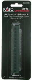 20-461 Kato N 4-7/8inch Green Deck Plate Girder Bridge