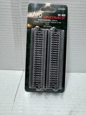 20420 Kato N Scale Unitrack Single Track Straight Viaduct 20-420