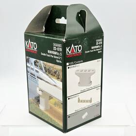 23-019 Kato 949727003566 N Gauge Double Track Pier 50mm/2 Inch 6 Pcs Poured Concrete Sealed Box