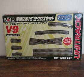 20-868 Kato 949727515144 N-scale #20-868 V9 Variation 9 15 Degree Left Crossing Track Set