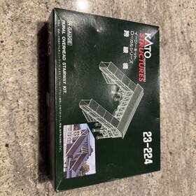 23-224 Kato 952844232245 N Scale Usa Unitrack Rural Overhead Stairway Overpass