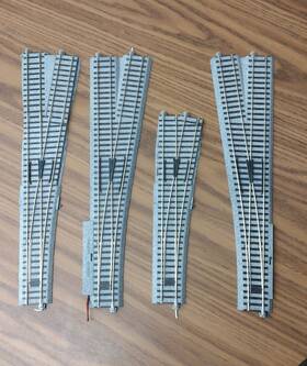 Ep-867-rm Kato Ho Unitrack 4 Pieces Code 83 Switches Turnouts 3 Rh 1 Lh